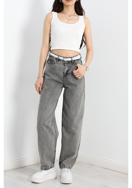 Baggy Kot Pantolon Füme