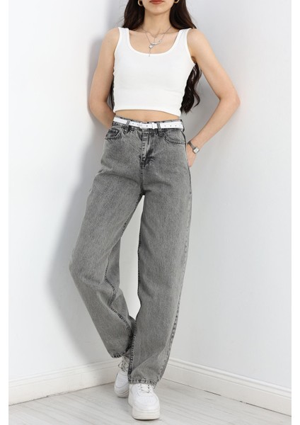 Baggy Kot Pantolon Füme