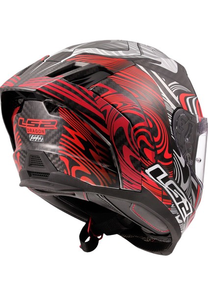 Dragon Enthum Karbon Kapalı Kask Kırmızı fiyatları