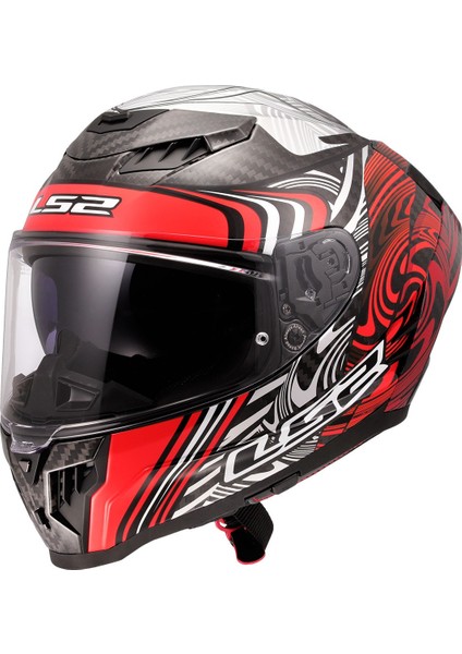 Dragon Enthum Karbon Kapalı Kask Kırmızı indirimleri