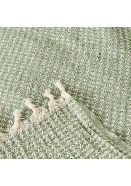 Soft Punto Çift Kişilik Yatak Örtüsü - Yeşil - 200X230 cm