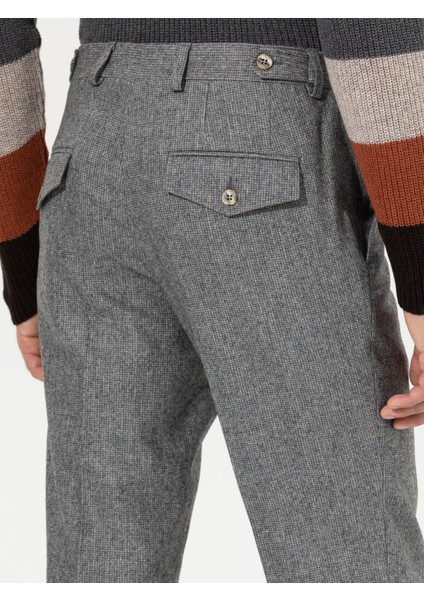 Erkek Antrasit Slim Fit Kumaş Pantolon 50255517-VR006