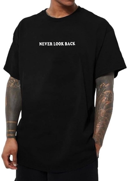 Erkek Bisiklet Yaka Kısa Kol Baskılı T-Shirt - Siyah fiyatları