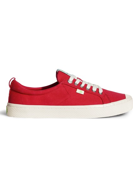 100103R01W-OCA Low Canvas Sneaker Kırmızı Kadın Lifestyle Ayakkabı