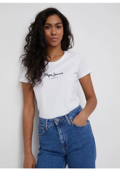 Bisiklet Yaka Düz Beyaz Kadın T-Shirt PL505202 fiyatları