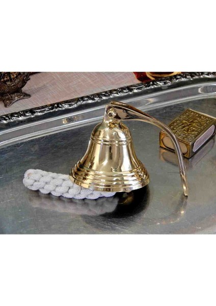 Premium Pirinç Duvar Çanı Antik El Yapımı Dekoratif Zil Vintage Lüks Marin Ev Ofis Bahçe Şömine Aksesuarı