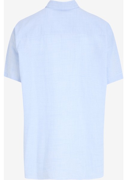 Slim Fit Mavi Erkek Gömlek Jjstructure Shırt Ss