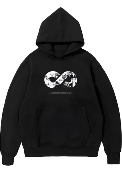 Üç Iplik Kapşonlu 10 Kasıma Özel Sweatshirt - Siyah fiyatları