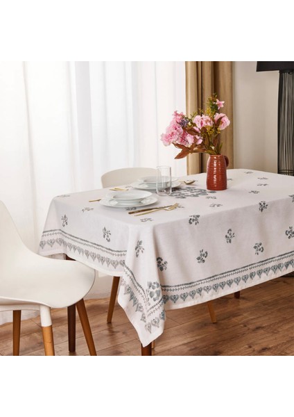 Soft St Tropez Masa Örtüsü - Ekru - 150x150 cm