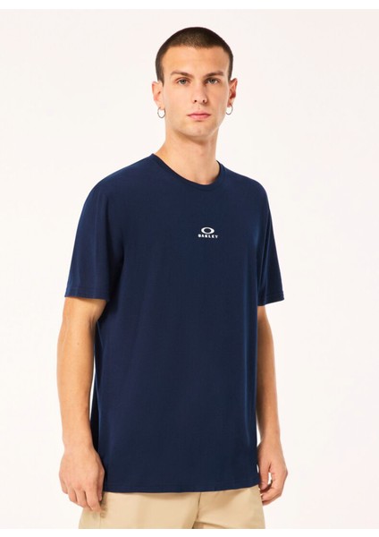 Bark New Ss Lacivert Bisiklet Yaka Normal Düz Erkek T-Shirt