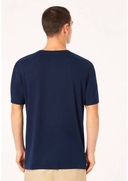 Bark New Ss Lacivert Bisiklet Yaka Normal Düz Erkek T-Shirt modelleri