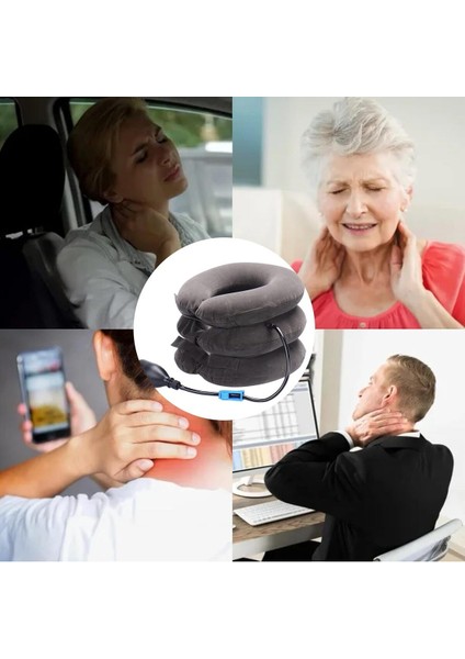 3 Katlı Ayarlanabilir Boyun Destek Yastığı Seyahat ve Rahatlık Için modelleri