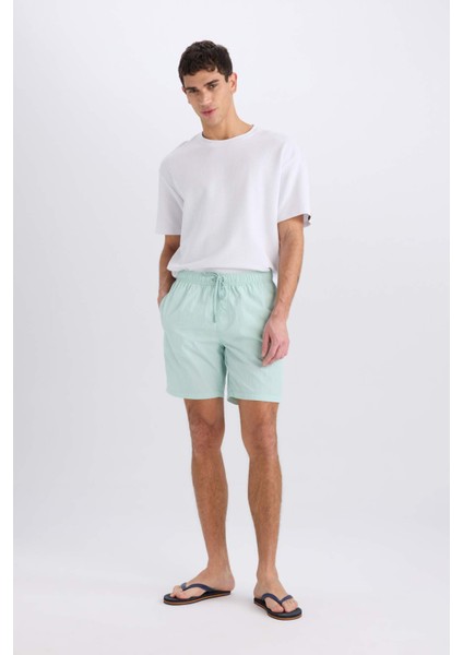 Regular Fit File Astarlı Diz Üstü Deniz Şortu E0978AX25HS fiyatları