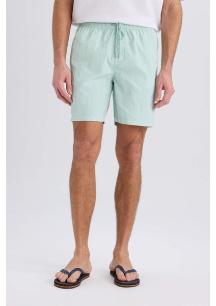 Regular Fit File Astarlı Diz Üstü Deniz Şortu E0978AX25HS fırsatları