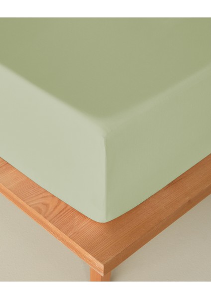 Novella Premium Soft Cotton Çift Kişilik Lastikli Çarşaf 160X200 cm Açık Yeşil fiyatları
