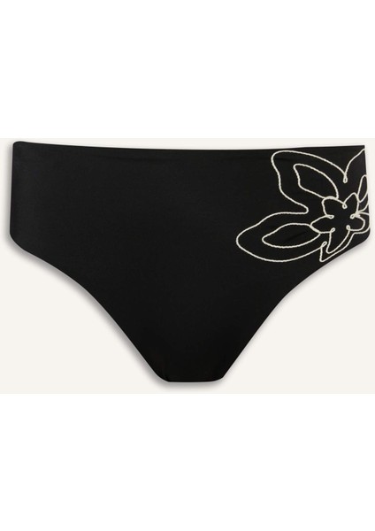 Regular Fit Nakışlı Bikini Altı-Fall in Love E3286AX25SM