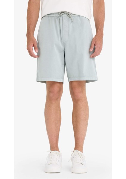 Relax Fit Gabardin Bermuda Şort E1242AX25SM