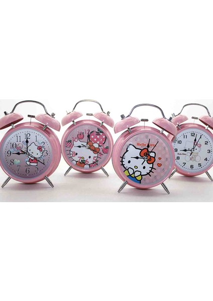 Sevimli Pembe Kedi Temalı Masa Üstü Çalar Saat Tatlı Çocuk Odası Hediyelik Saat Renkli Şirin Çizgi Kahraman Dekoratif Aksesuar indirimleri