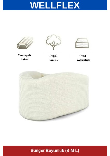 Sünger Boyunluk S-M-L, Rahat Destekli ve Hafif Tasarım fırsatları