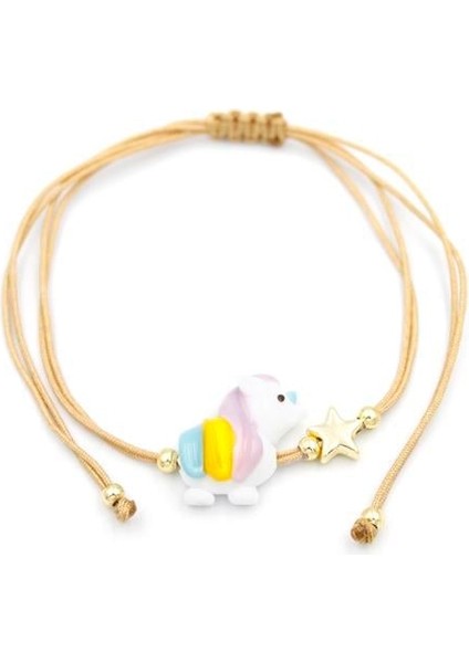 Unicorn Ip Bileklik - Bej