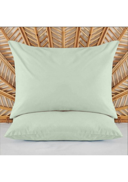 Soft Basic 2'li Yastık Kılıfı - Yeşil - 50x70 cm
