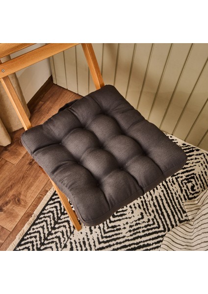 Soft Traum Sandalye Minderi - Antrasit - 45X45 cm