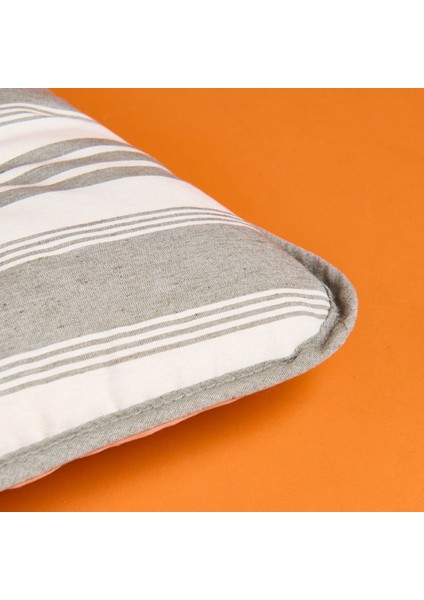 Soft Pute Sandalye Minderi - Ekru / Yeşil - 43X43 cm indirimleri