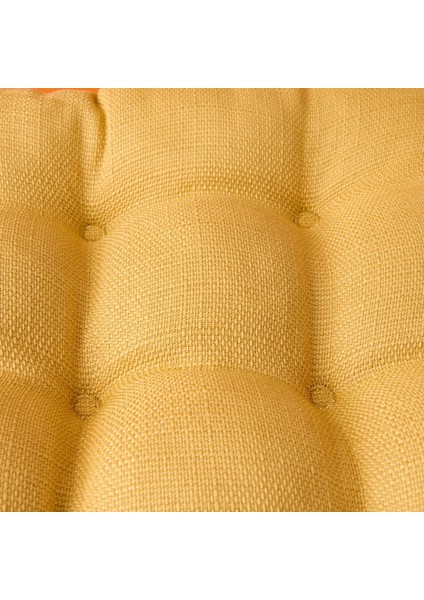Soft Traum Sandalye Minderi - Hardal - 40x40 cm
