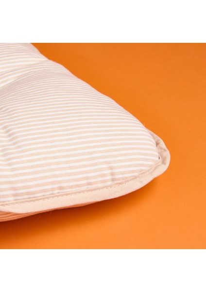 Soft Palm Breeze Ince Çizgili Sandalye Minderi - Ekru / Bej - 43X43 cm indirimleri