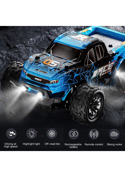 Uzaktan Kumandalı Araba 2.4ghz Her Arazi Uzaktan Kumandalı Kamyonet Off Road Araba 4WD Araç Hediyeleri Çocuklar Yetişkinler Için LED Işık 2 Pil (Yurt Dışından) fiyatları