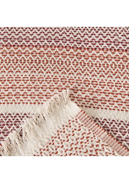 Soft Vita Çift Kişilik Pike - Ekru / Kiremit - 200X230 cm fırsatları