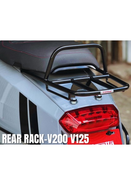 Lambretta V 50-125-200 Arka Çanta Taşıma Demiri * Siyah* / Friendship