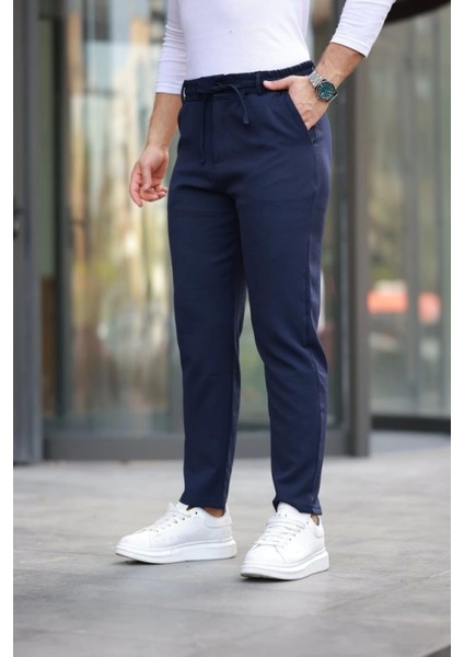 Erkek Beli Bağcıklı Jogger Pantolon