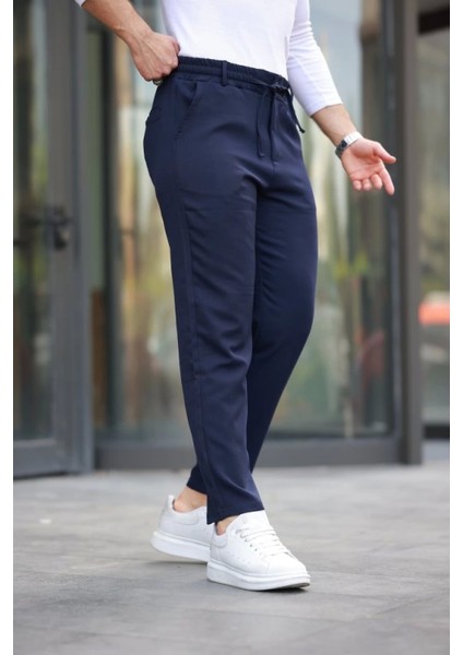 Erkek Beli Bağcıklı Jogger Pantolon