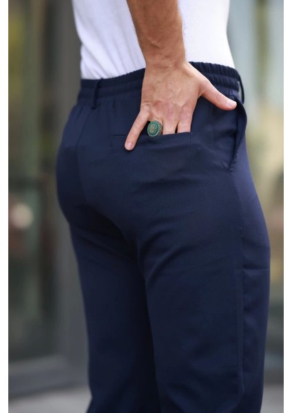 Erkek Beli Bağcıklı Jogger Pantolon