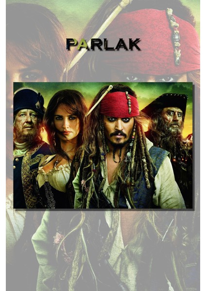 Karayip Korsanları Film Poster - Duvar Kağıdı Yüksek Kaliteli Baskı