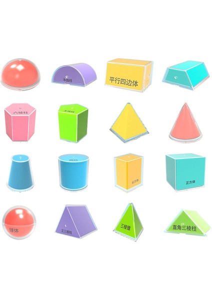 16 Katlanır Şekiller 3D Şekil I Eğitici Oyuncak Farklı Şekiller (Yurt Dışından)