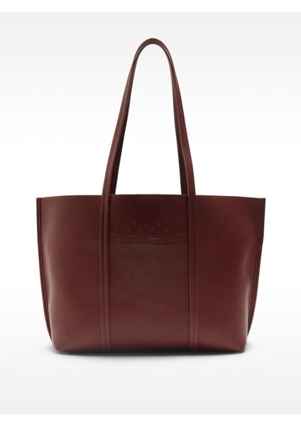 Içi Çıkarılabilir Delikli Shopper Çanta