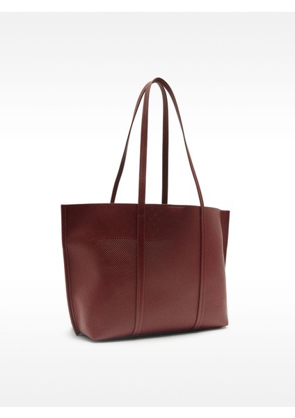 Içi Çıkarılabilir Delikli Shopper Çanta