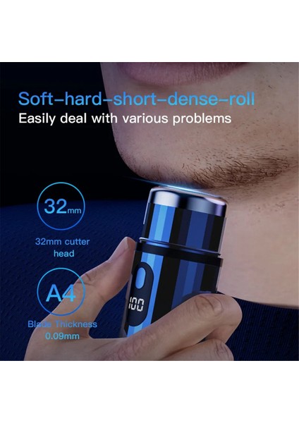 Mini Elektrikli Tıraş Makinesi Taşınabilir USB Şarj Edilebilir Tıraş Makinesi Cep Seyahat Tıraş Makinesi Yıkanabilir Taşınabilir Kablosuz Düzeltici Gümüş (Yurt Dışından) fiyatları