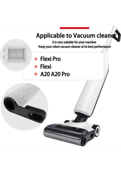 Roborock Flexi/flexi Pro El Tipi Kablosuz Elektrikli Süpürge Robot Parçaları Ana Silindir Fırça Hepa Filtre Aksesuarları (Yurt Dışından)