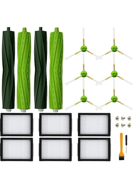 Irobot Roomba I4 I7 I7+ I3 I3+ I2 I5 I5+ J5 J5+ J7 I6 I6+ I8 +/plus E5 E6 E7 I & E & J Serisi Vakum Fırça Filtreleri (Yurt Dışından)