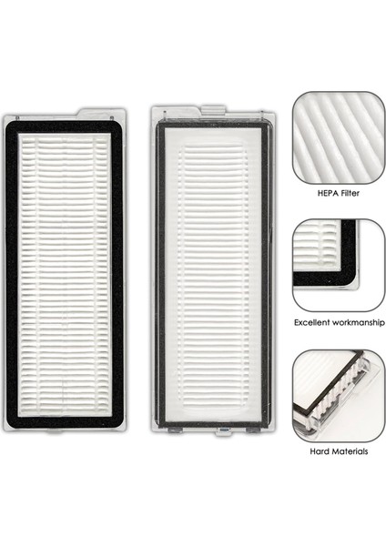 Roborock Qrevo S, Qrevo Pro, Qrevo Maxv, Qrevo Plus, Robot Süpürge, Filtre Aksesuarları Kiti Için Yedek Hepa Filtresi (Yurt Dışından) modelleri