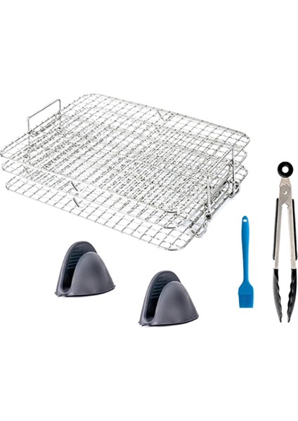 Ninja Foodi Grill Xl Air Fryer Çok Katmanlı 3 Yığılabilir Kurutma Rafı Tost Rafı Air Fryer Parçaları Için Hava Fritöz Rafı (Yurt Dışından)