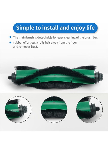 Irobot Roomba Combo Y0140, Y0110 Robot Süpürge Seti Ana Yan Fırça Hepa Filtresi Için Yedek Aksesuarlar Parçalar (Yurt Dışından) indirimleri