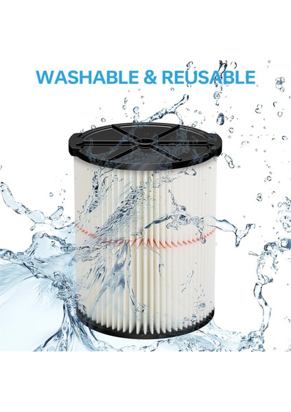 Craftsman 9-38754 Red Stripe Genel Amaçlı Islak Kuru Vakum 5 Ila 20 Galonluk Dükkan Vakumları Için Yedek Kartuş Filtresi (Yurt Dışından) indirimleri