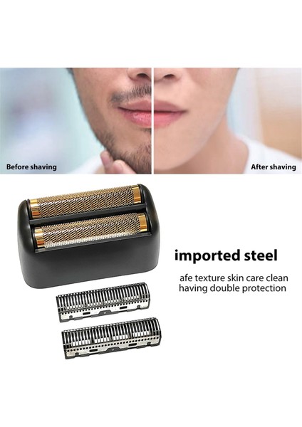 Babyliss Pro FXRF2G Tıraş Makinesi Erkek Düzeltici Bıçağı Net Gümüş Için Yedek Tıraş Makinesi Folyosu Çift Folyo Başlığı (Yurt Dışından)