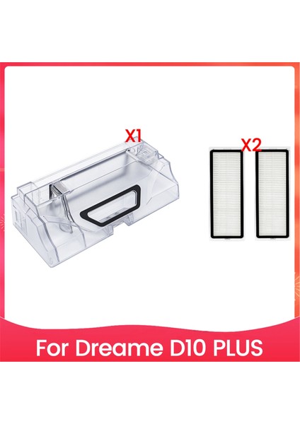 Dreame D10 Plus Elektrikli Süpürge Aksesuarları Yedek Parçaları Için 3 Adet Elektrikli Süpürge Toz Kutusu ve Filtre Aksesuarları (Yurt Dışından)