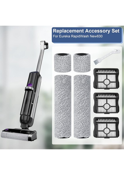 Eureka Rapidwash NEW630 Robot Vakum Ana Silindir Fırça Hepa Filtre Yedek Parça Aksesuarları (Yurt Dışından) modelleri