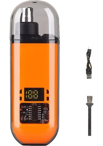 2'si 1 Arada Paslanmaz Çelik Manuel Burun Düzeltici, Erkekler Için Taşınabilir Kaş Kesme Makinesi, Yıkanabilir Kişisel Bakım Cihazı (Yurt Dışından)